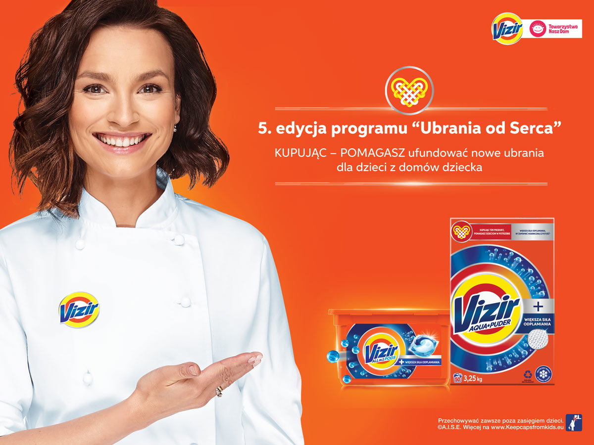 Marka Vizir od 5 lat wspiera dzieci z domów dziecka. Jubileuszowa edycja programu „Ubrania od Serca”