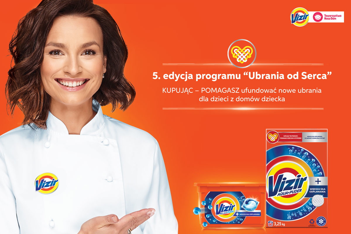 Marka Vizir od 5 lat wspiera dzieci z domów dziecka. Jubileuszowa edycja programu „Ubrania od Serca”