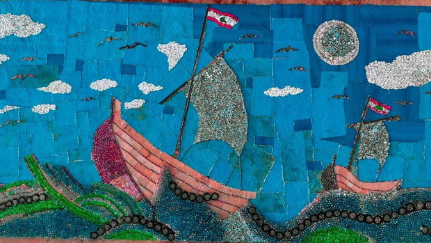 Największa mozaika wykonana z odpadów z recyklingu