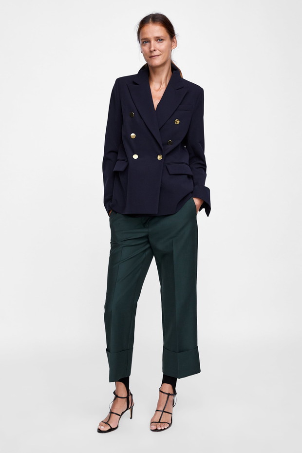 Klasyczna dwurzędowa marynarka ; 139 zł