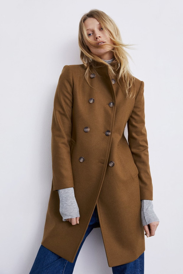 Wełniany płaszcz Zara, 279 zł