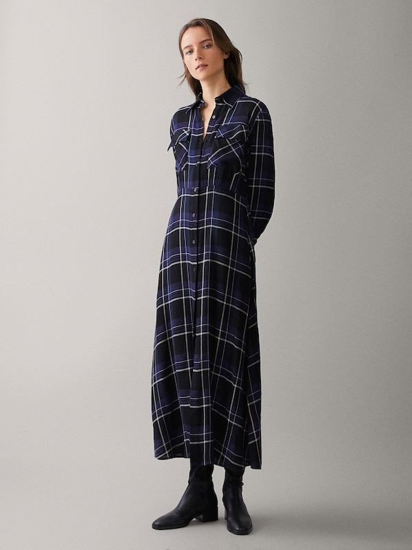 Massimo Dutti, sukienka z kieszeniami, 449 zł