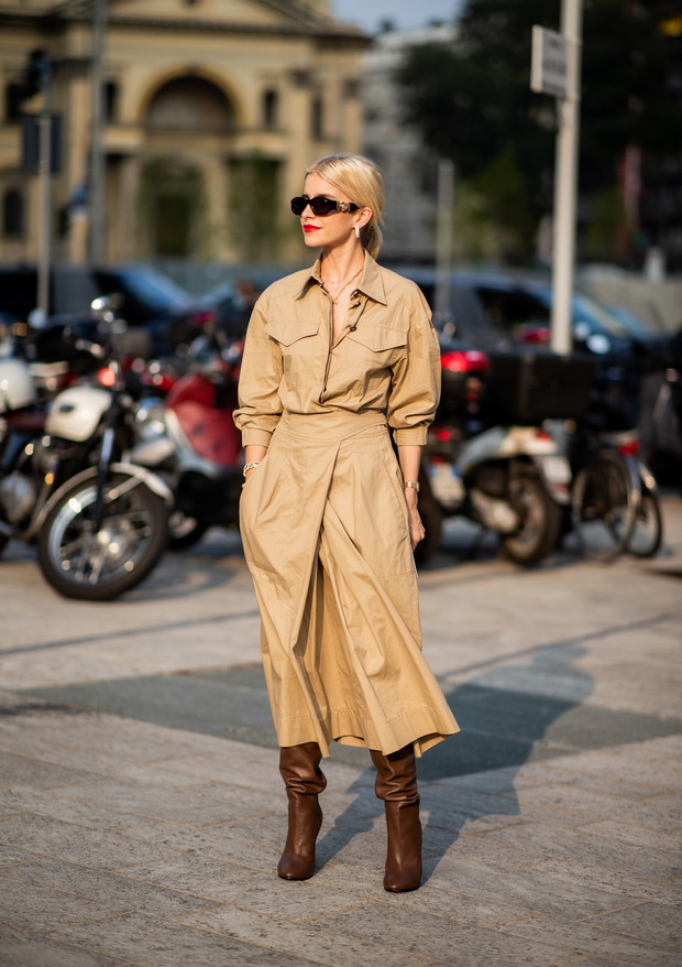 Beże i brąz trendy moda wiosna 2019