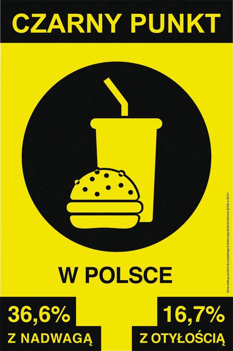 Plakaty z kampanii Jedz ostrożnie