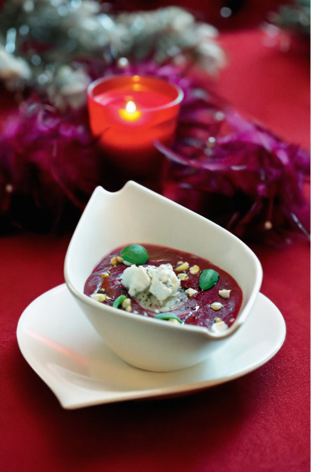 Krem z pieczonych buraków