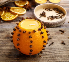 DEKORACJE NA ŚWIĘTA - bożonarodzeniowy świecznik DIY