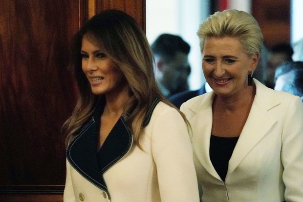 Agata Duda i Melania Trump