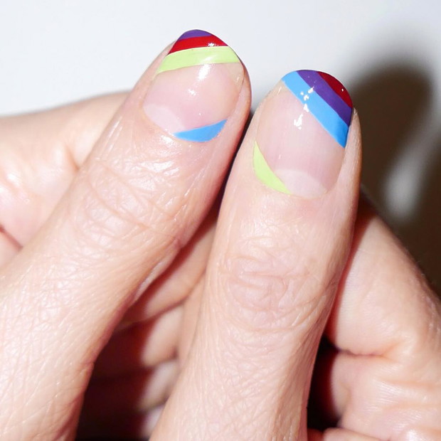 Transparentny manicure wiosna 2017