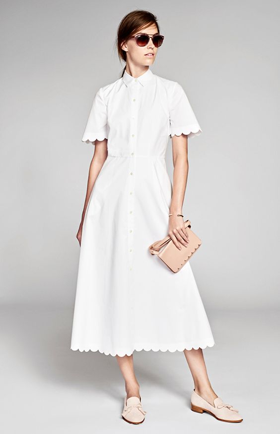 Biała sukienka wiosna lato 2017