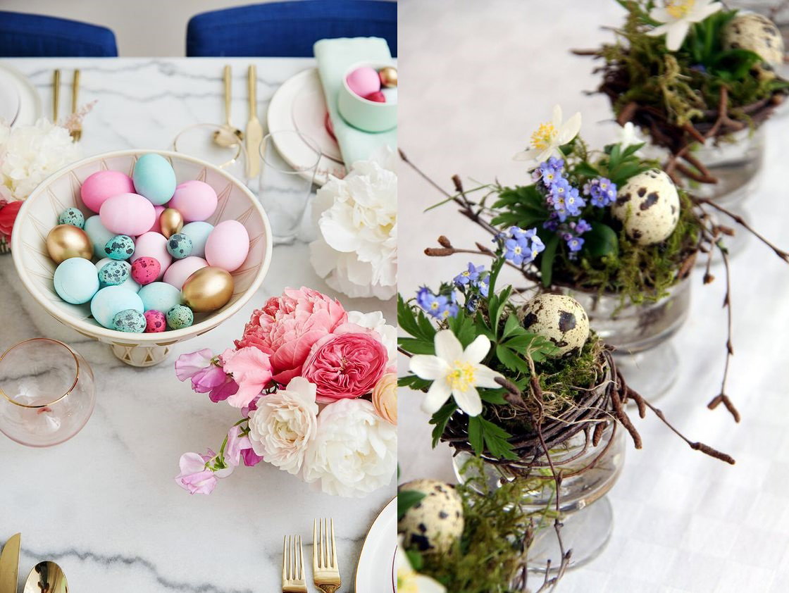 Dekoracje stołu Wielkanoc 2017