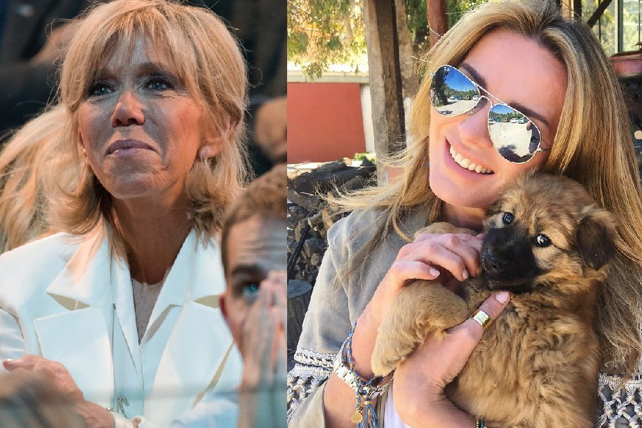 Brigitte Macron i Hanna Lis