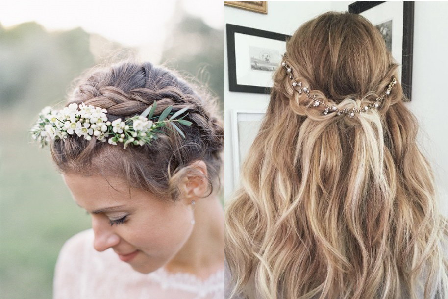 Fryzury ślubne w stylu boho inspiracje