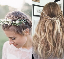 Fryzury ślubne w stylu boho inspiracje