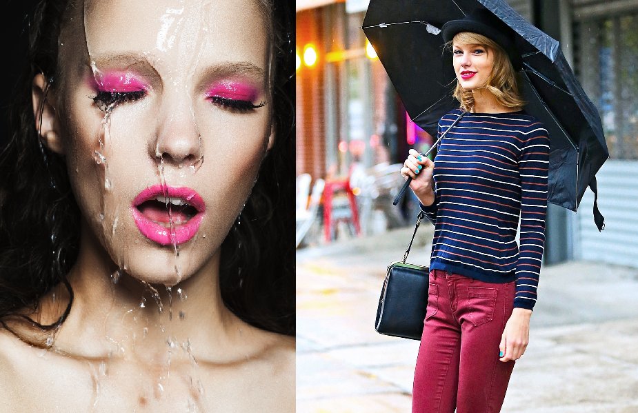 Makijaż na deszczowe dni