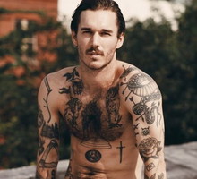 Męski wzór na tatuaż