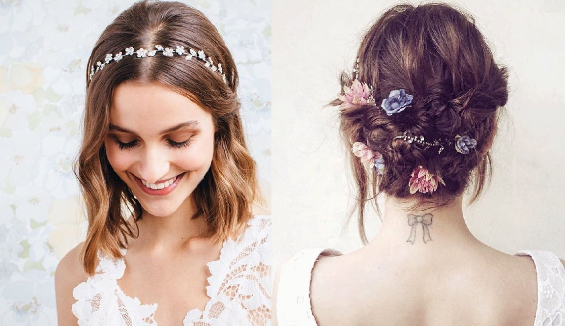Fryzury ślubne dla krótkich włosów