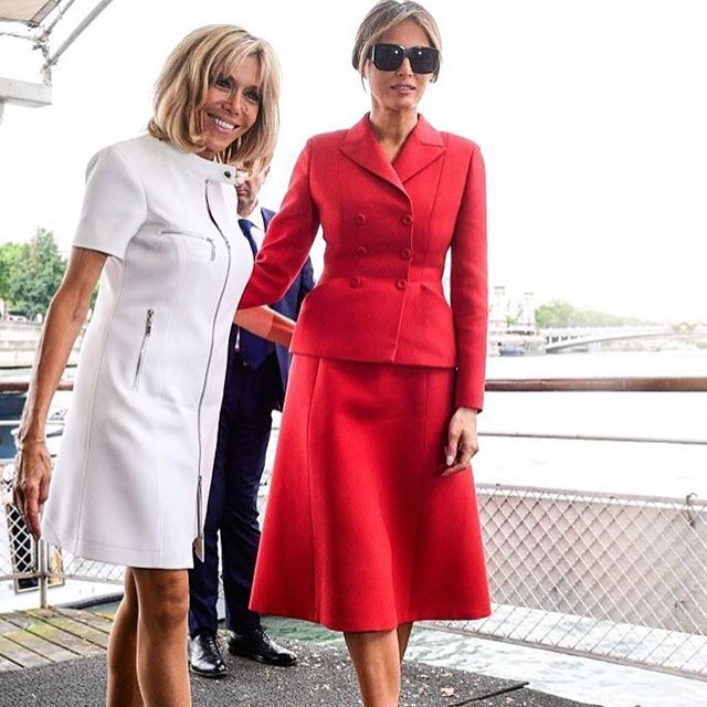 Brigitte Macron i Melania Trump