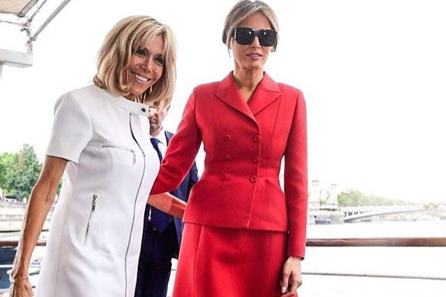 Brigitte Macron i Melania Trump