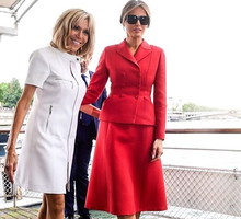 Brigitte Macron i Melania Trump