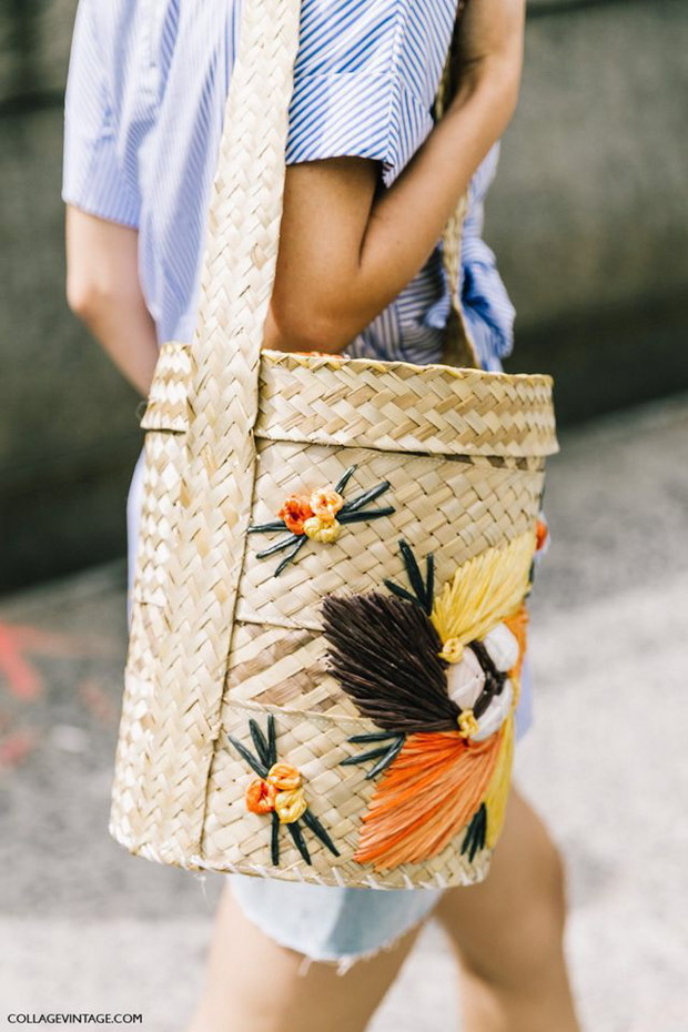 Słomkowy koszyk na lato 2017