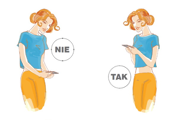 2. Pisanie SMS-ów z daleka od oczu