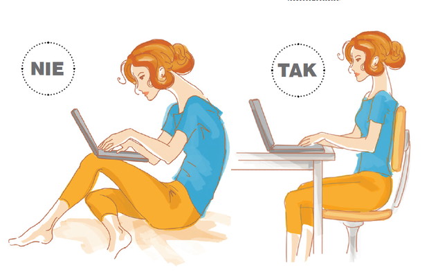 4. Praca z laptopem na kanapie