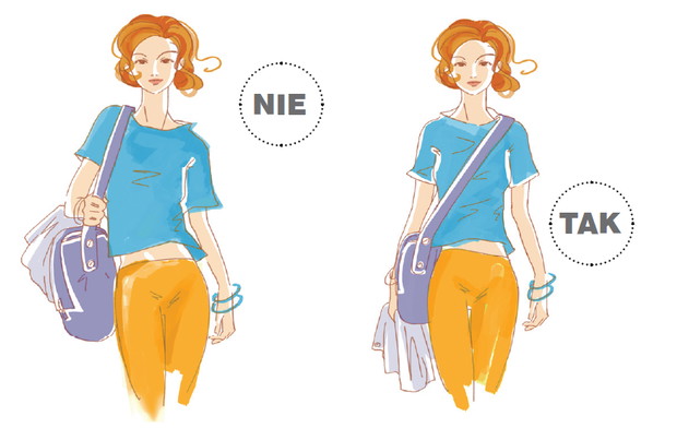 5. Noszenie ciężkiej torby na ramieniu