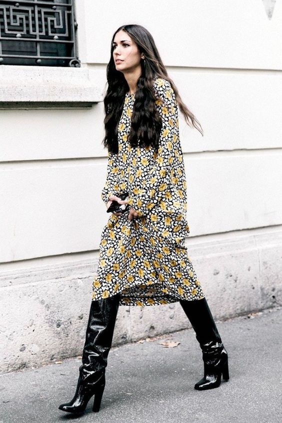 Maksi sukienki w kwiaty na jesień 2017