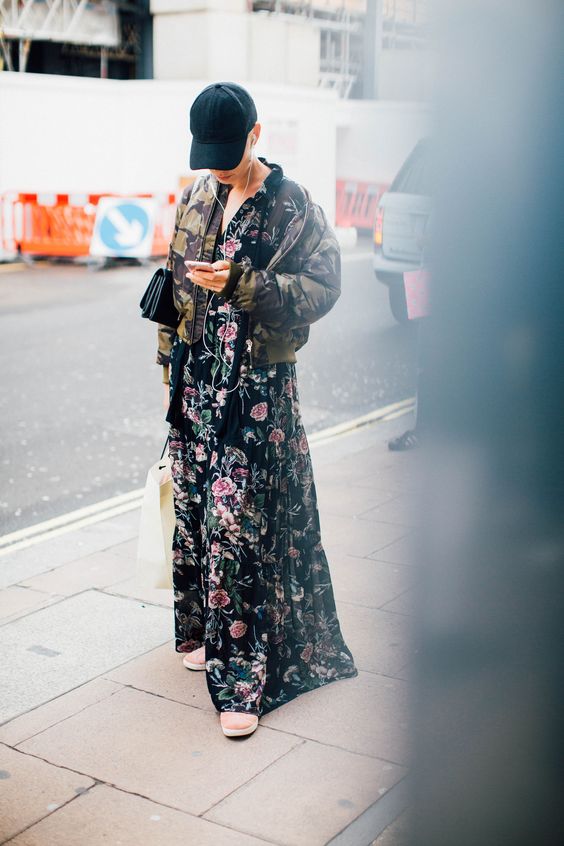 Maksi sukienki w kwiaty na jesień 2017