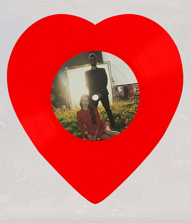 Płyta winylowa w kształcie serca