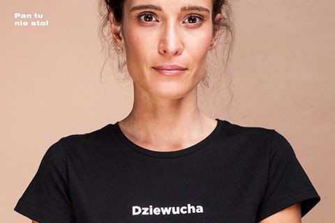 Koszulka "dziewucha" Pan tu nie stał