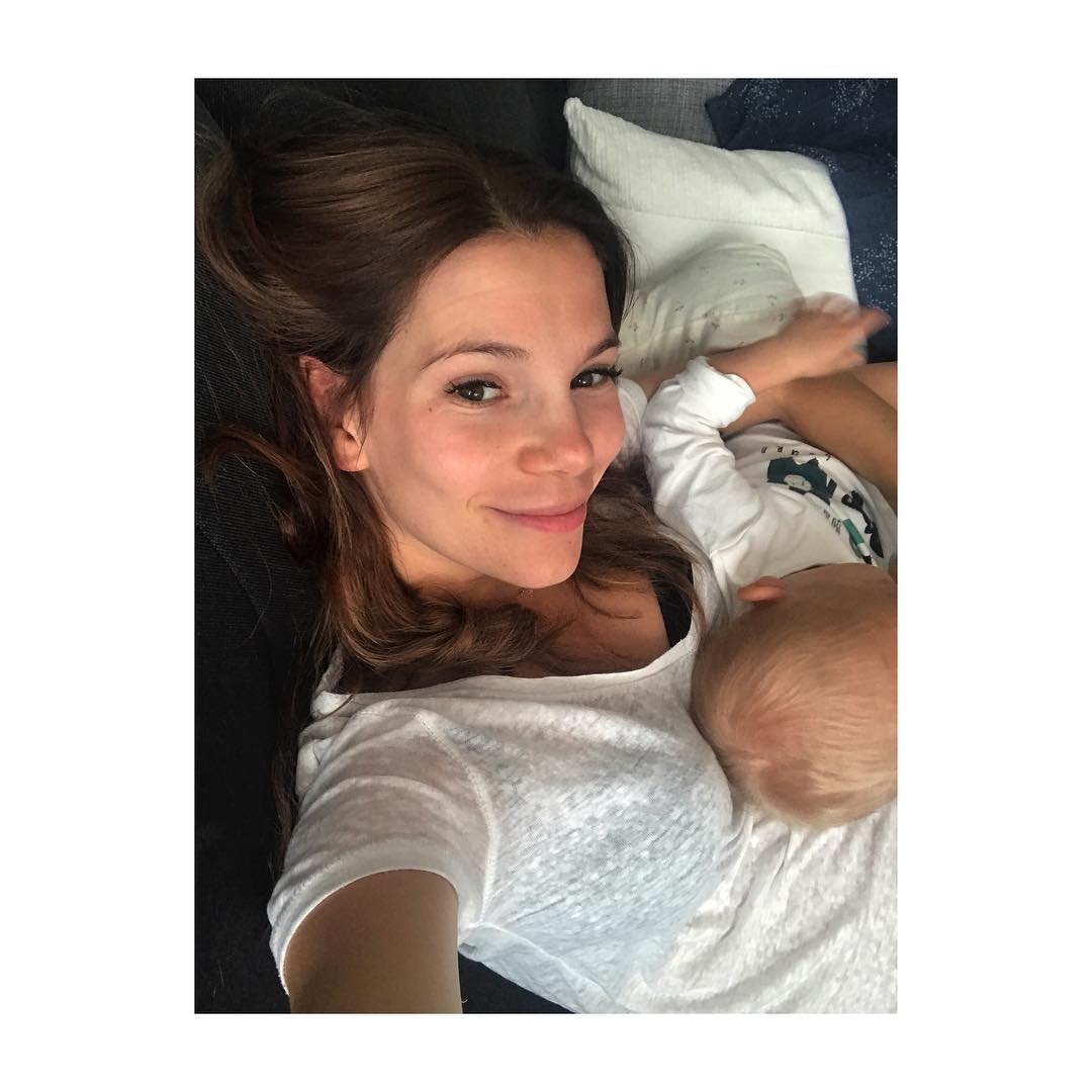 Maja Bohosiewicz z córką Leonią