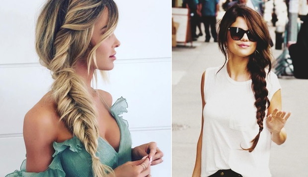 Fryzura wyszczuplająca - warkocz