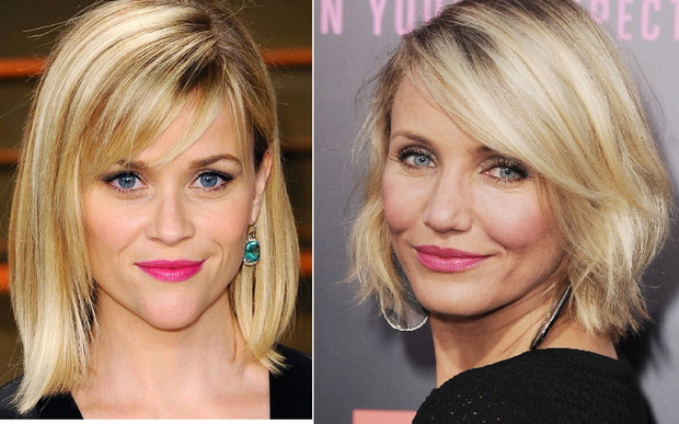 Grzywka - trójkątna twarz