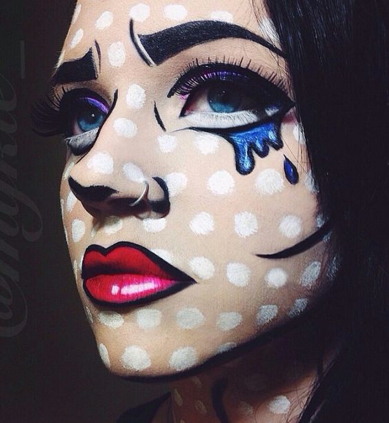 Makijaż na Halloween - popart