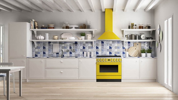 Mocne kolory w mieszkaniu - żółty