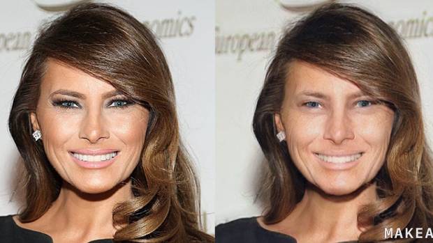 Aplikacja do usuwania makijażu - Melania Trump