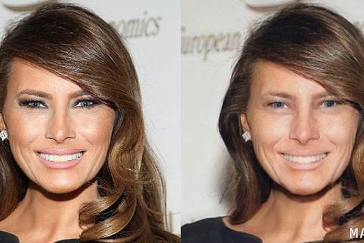 Aplikacja do usuwania makijażu - Melania Trump
