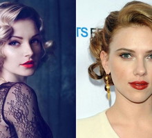 Krótka fryzura retro na sylwestra