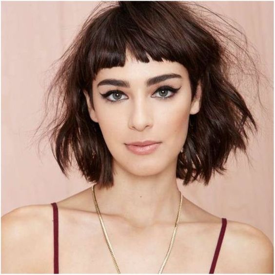 Krótka grzywka na sylwestra