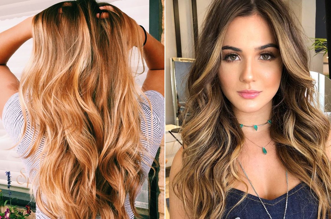 Włosy ombre - miodowe refleksy