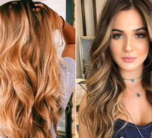 Włosy ombre - miodowe refleksy