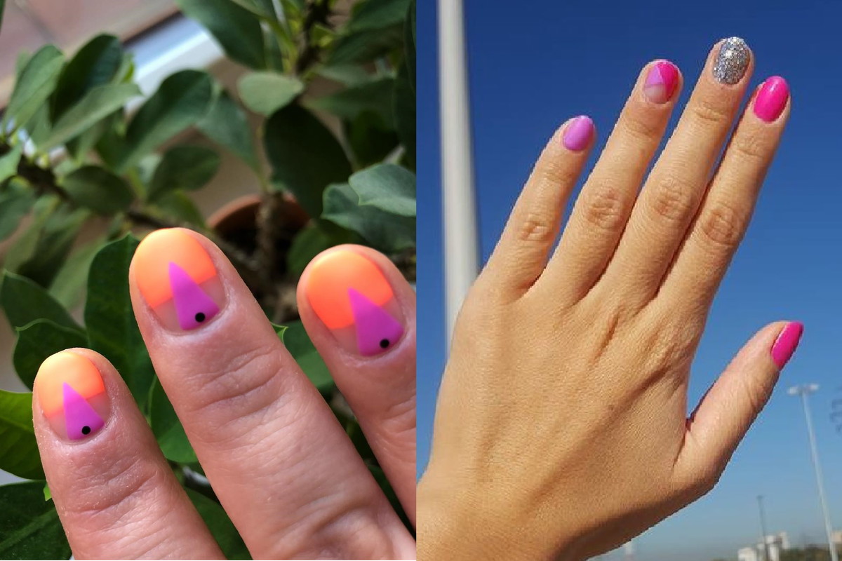 Neonowe paznokcie