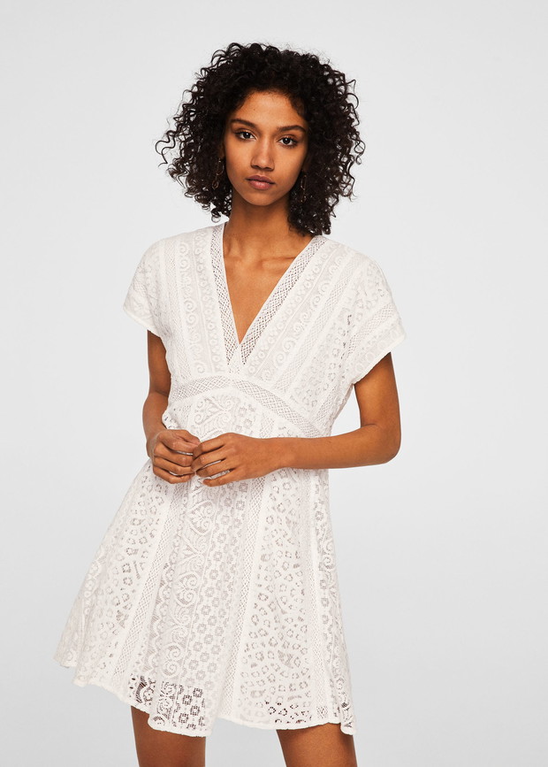 Biała sukienka Mango; 199,90 zł