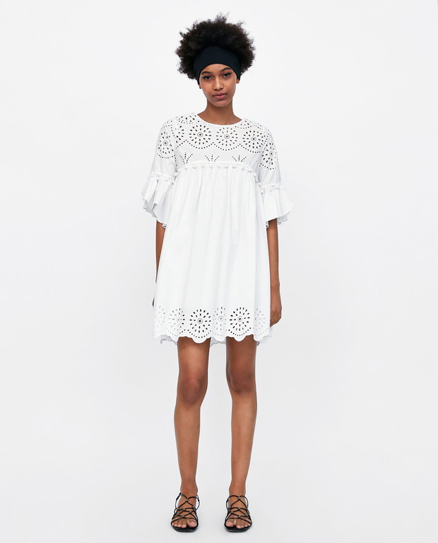 biała sukienka Zara; 139 zł