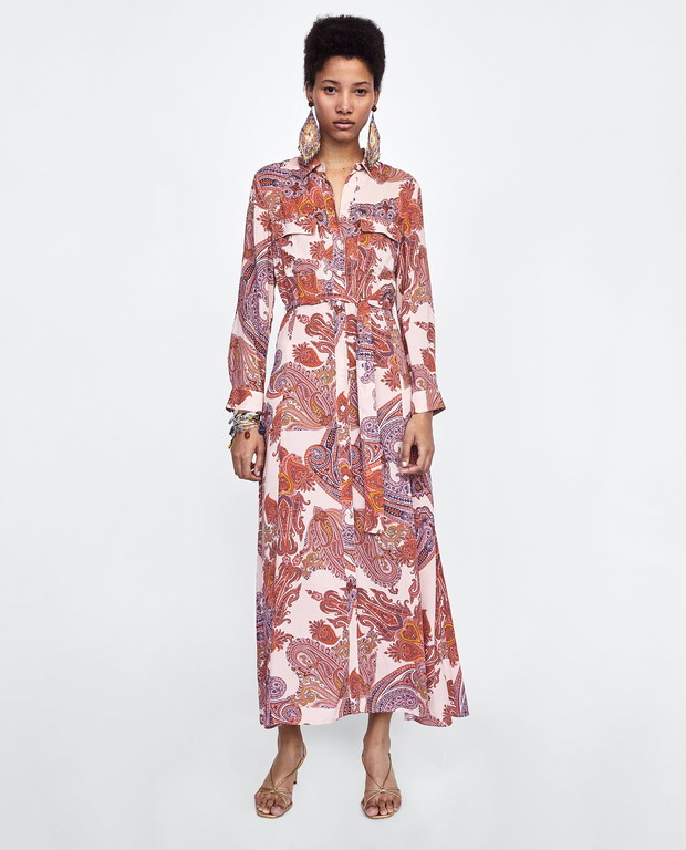 Boho sukienka Zara; 199 zł