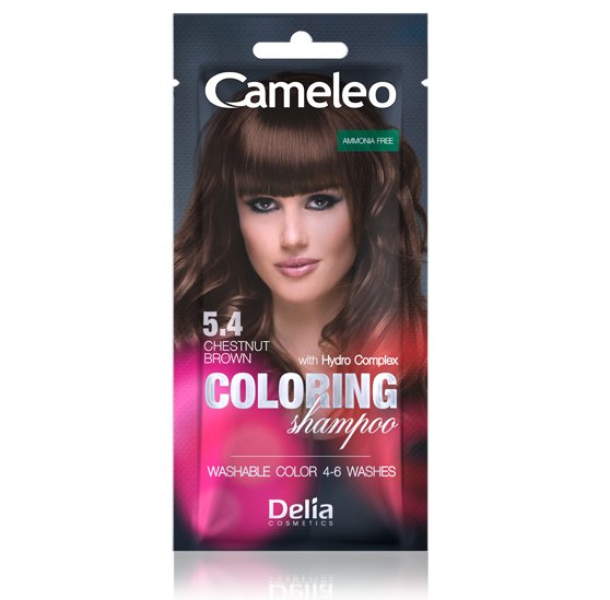 Cameleo Coloring Shampoo kolor 5-4 kasztanowy brąz
