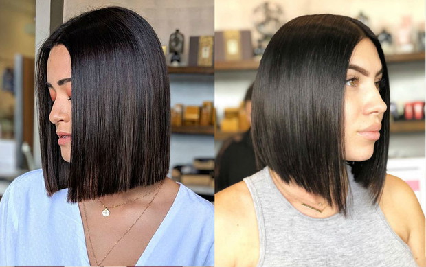 Modne krótkie fryzury jesień 2018: glass hair