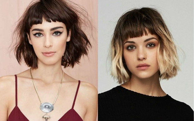 Modne krótkie fryzury jesień 2018: krótka grzywka