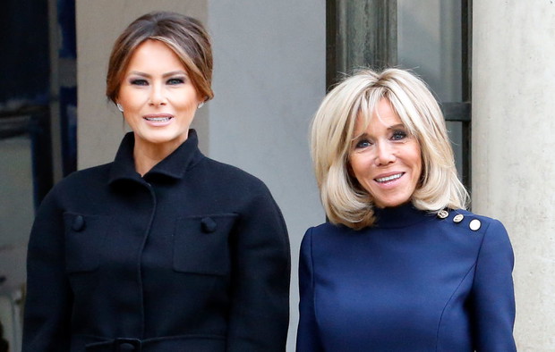 Melania Trump i Brigitte Macron